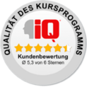 Siegel für Qualität des Kursprogramms von iQ